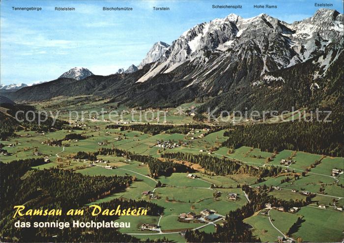 Ramsau Dachstein Steiermark Panorama Hochplateau Gebirge Fliegeraufnahme