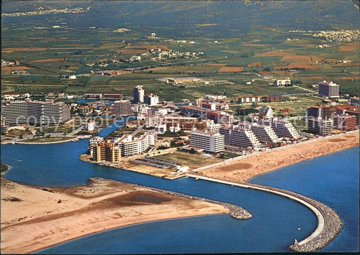 Rosas Costa Brava Cataluna Canales de Santa Margarita vista aerea