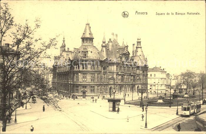 Strassenbahn Anvers Square Banque Nationale