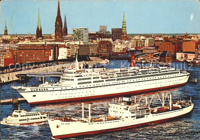 Faehre Ferry Bac Traghetto-- TS Hamburg ueberseebruecke Hamburg