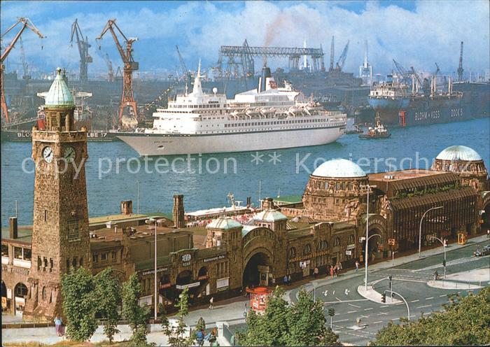 Faehre Ferry Bac Traghetto-- Hamburg Landungsbruecke