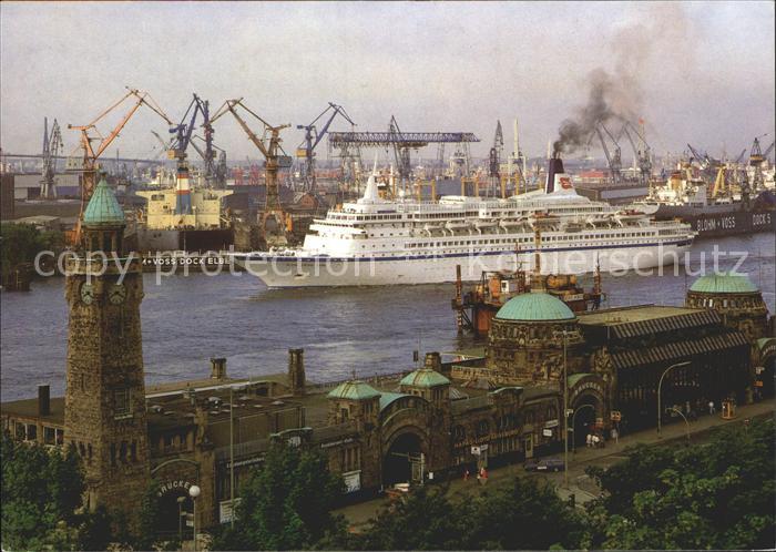 Faehre Ferry Bac Traghetto-- MS Royal Viking Star Hamburg St. Pauli Landungsbrue