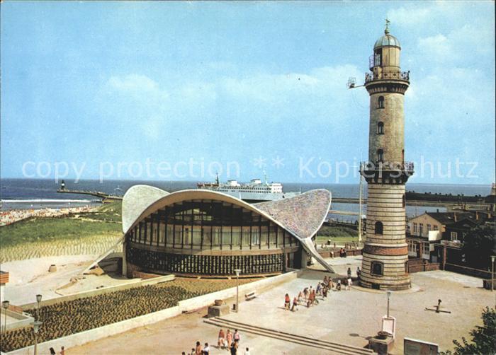 Leuchtturm Lighthouse Rostock-Warnemuende Gaststaette Teepott