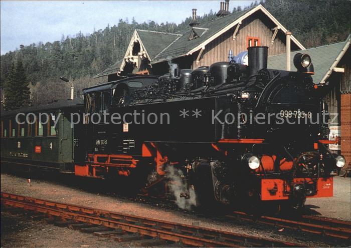 Lokomotive 099 733-8 Bahnhof Oybin