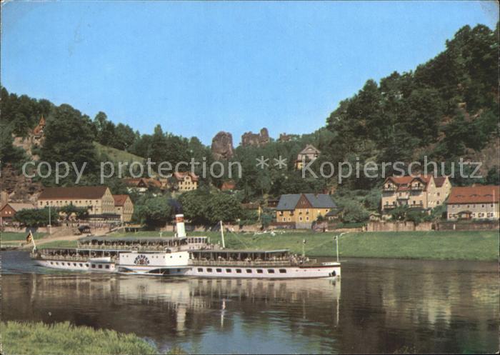 Dampfer Seitenrad Dresden Rathen Talwaechter Lokomotive Lamm