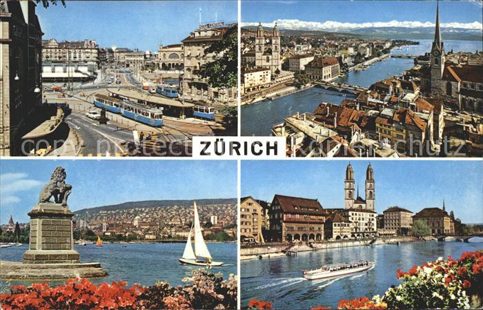 Strassenbahn Zuerich Segelboot Motorschiff