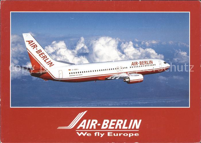 Flugzeuge Zivil Air-Berlin Boeing 737-800