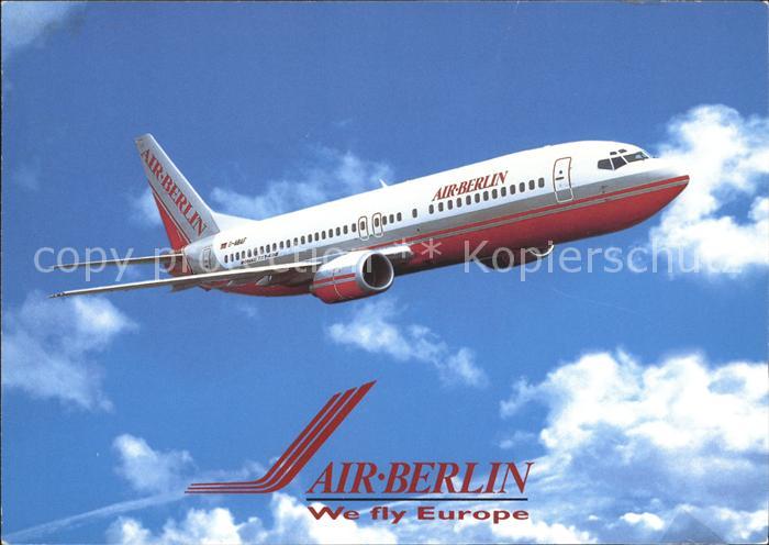 Flugzeuge Zivil Air-Berlin Fluesterjet Boeing 737/400