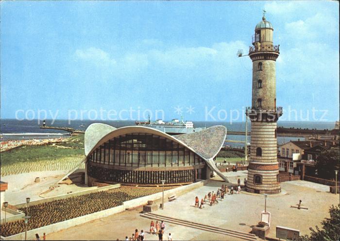 Leuchtturm Lighthouse Rostock-Warnemuende Gaststaette Teepott