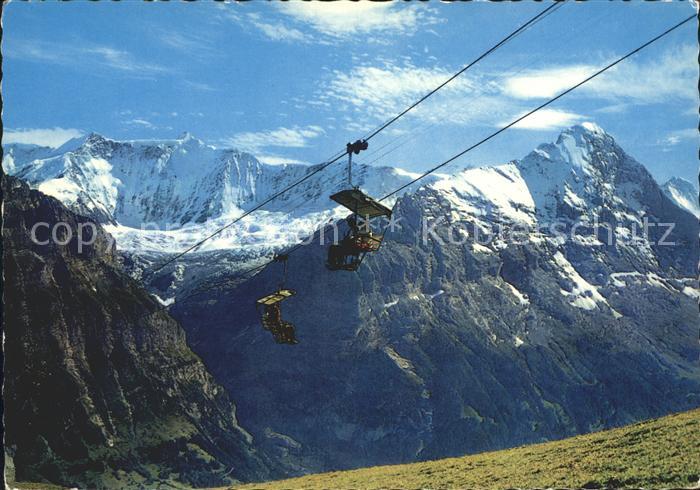 Sessellift Grindelwald-First Fiescherhoerner Eiger Jungfrau