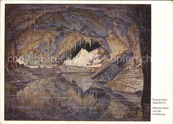 Hoehlen Caves Grottes Saalfeld Saale Feengrotten Märchendom G