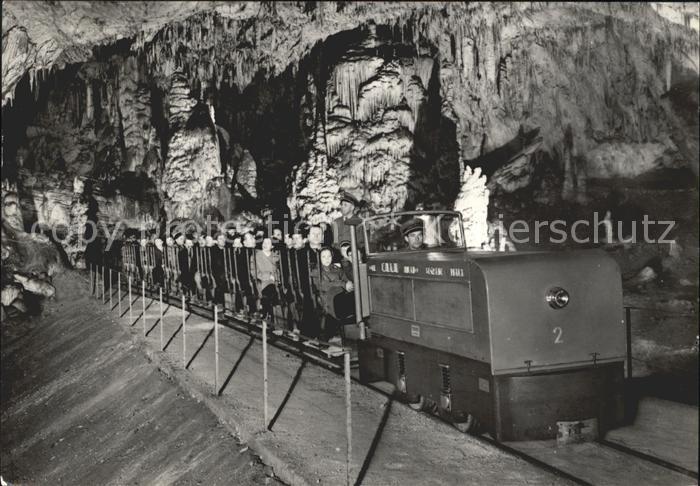Hoehlen Caves Grottes Höhlenbahn Postojnska Jama