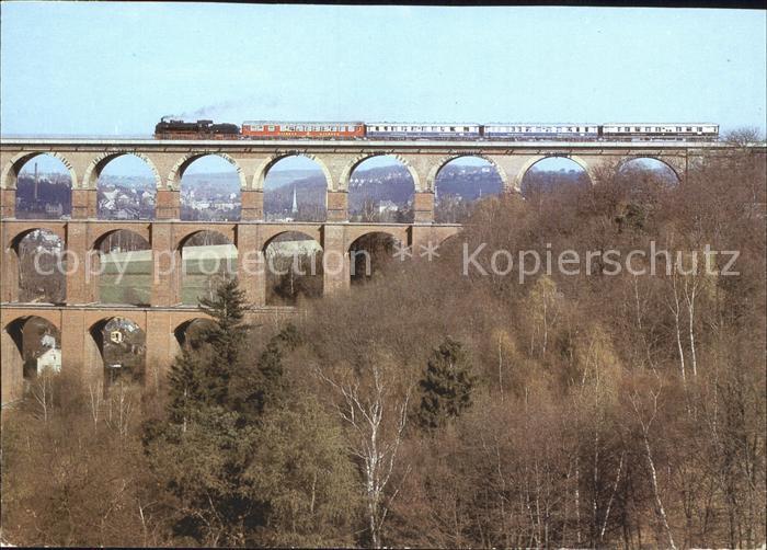 Eisenbahn Lok 38 1182 Rheingold-Zug Göltzschtalbr