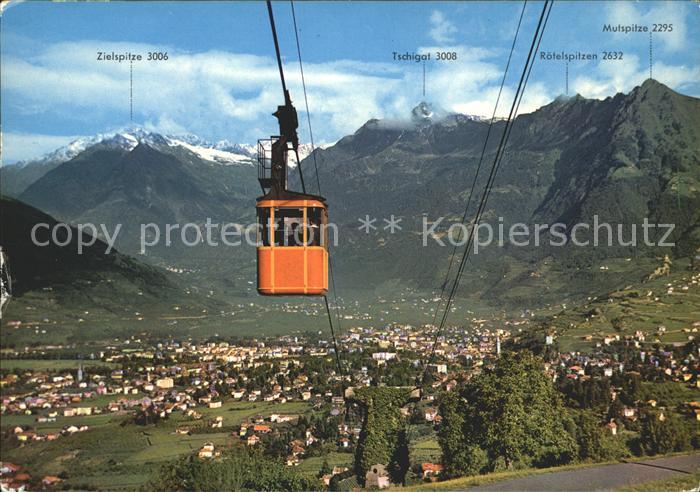 Seilbahn Merano Funivia Avelengo Texelgruppe