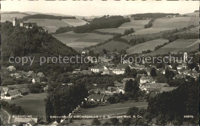 Kirchschlag Buckligen Welt Burgruine Panorama