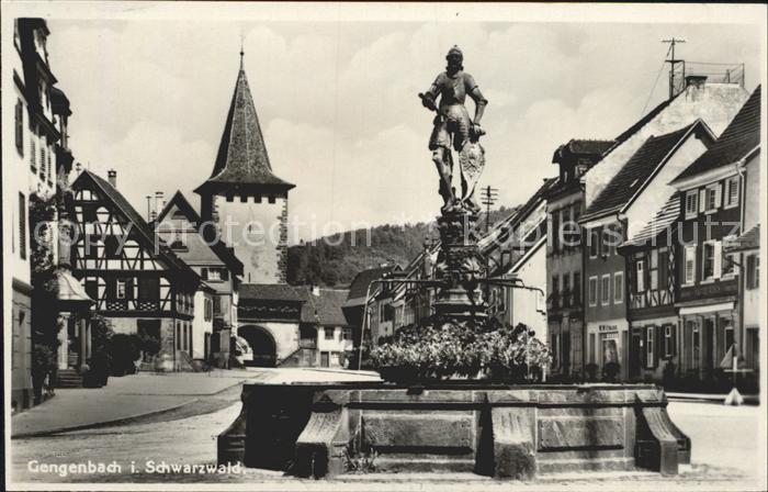 Gengenbach Markt Brunnen Stadttor