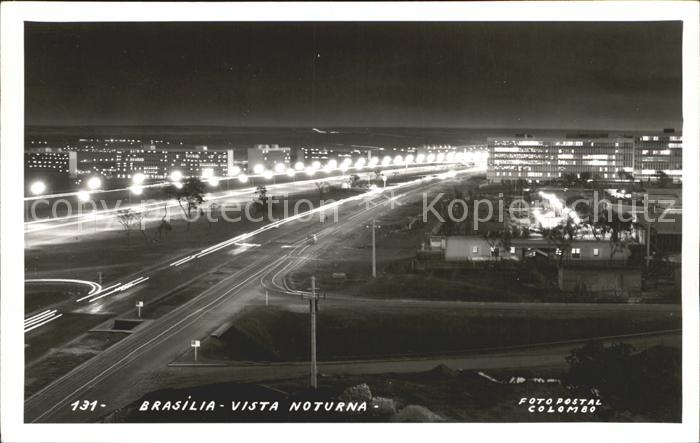 Brasilia Ciudad Vista noturna