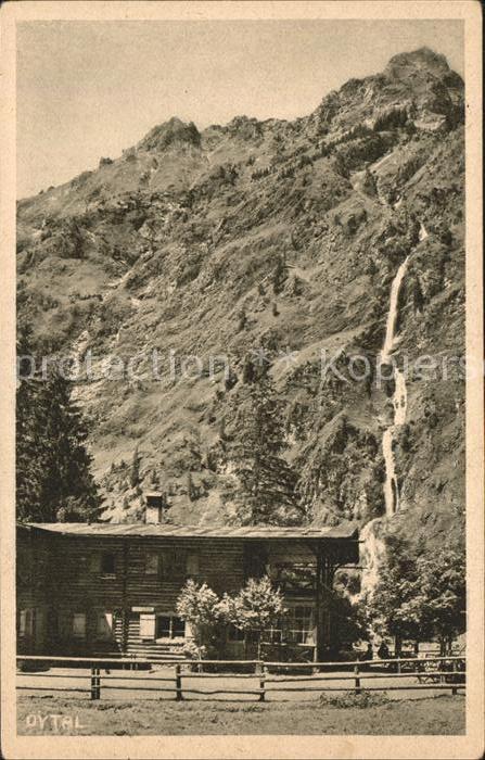 Oytal Oytalhaus mit Seekopf und Sebachwasserfall