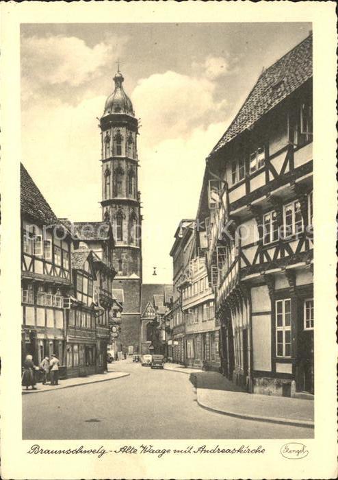 BRAUNSCHWEIG  CITY Alte Waage mit Andreasbruecke