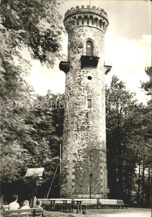 Ilmenau Thueringen Aussichtsturm auf dem Kickelhahn