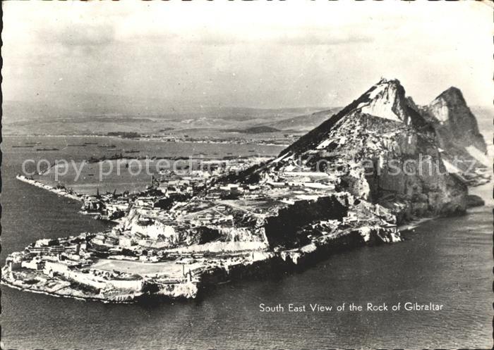 Gibraltar South East View of the Rock of Gibraltar