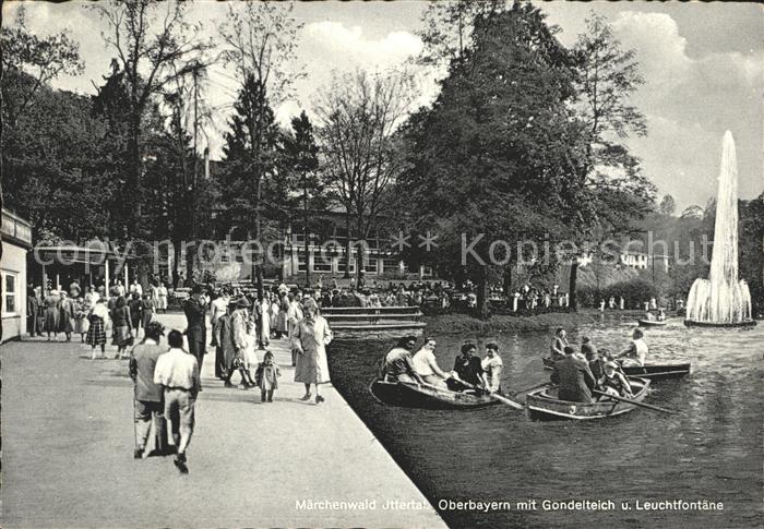 Solingen M?rchenwald Ittertal mit Gondelteich und Leuchtfont?ne