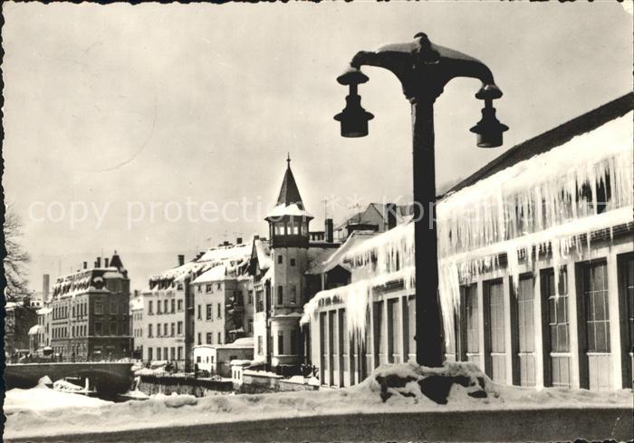 Aue Sachsen Blick von der Schulbruecke