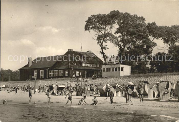 Zingst Ostseebad Strandpartie HO Gaststaette Kurhaus