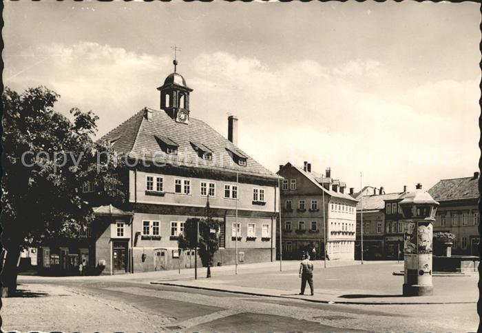 Waltershausen Gotha Markt mit Rathaus