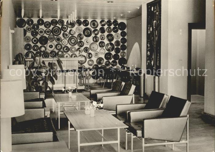 Sassnitz Ostseebad Ruegen Mitropa Ruegen Hotel Hotelhalle