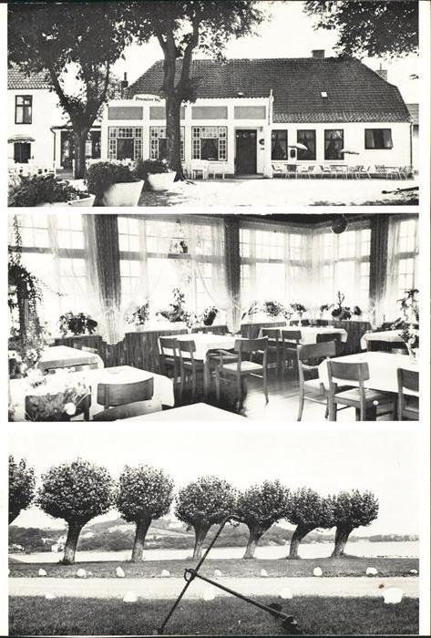 Daenemark Kalo i Gennerbugt Restaurant Gastraum Baumallee