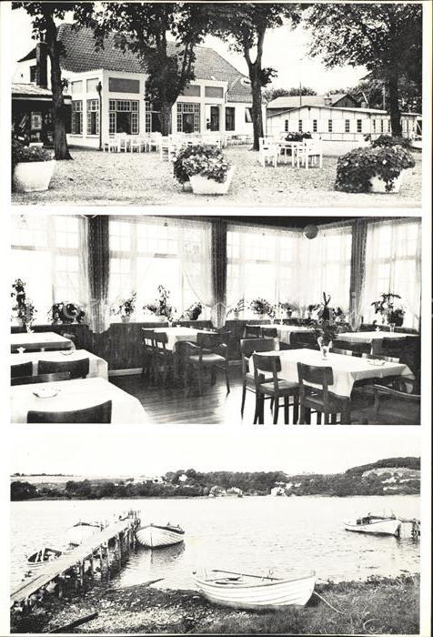 Daenemark Kalo i Gennerbugt Restaurant Gastraum Bootsanlegesteg