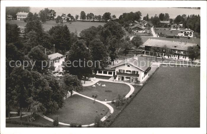 Rottach-Egern Gaestehaus Jaedicke Fliegeraufnahme Parkanlage