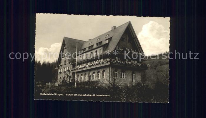 Hartenstein Zwickau FDGB Erholungsheim Aktionseinheit