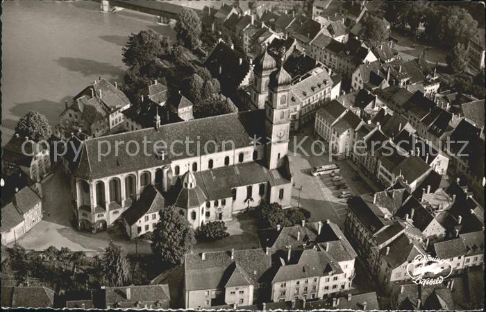 Saeckingen Rhein Fridolinsmuenster Fliegeraufnahme