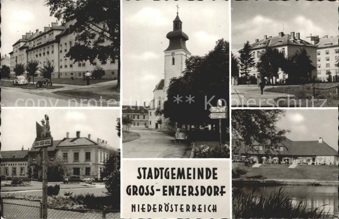 Gross-Enzersdorf Ortspartien Kirche Wegweiser