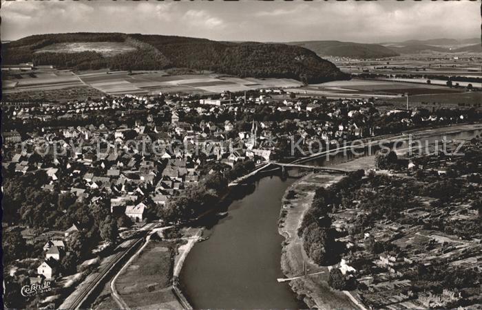 Hoexter Weser Fliegeraufnahme