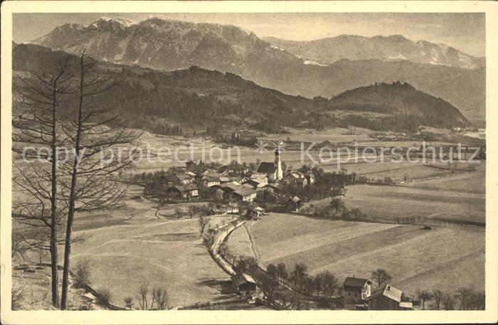 Erl Tirol Tiroler Passionsspiel Taldorf mit Kaisergebirge