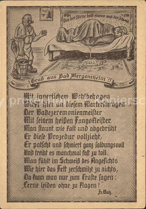Bad Mergentheim Kurheim Karikatur Gedicht