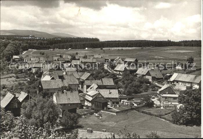 Elbingerode Harz Ortsblick mit Campingplatz