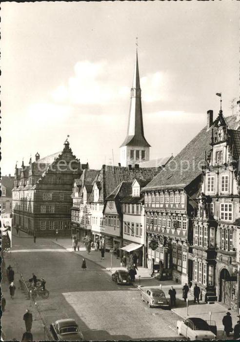 Hameln Weser Osterstrasse mit Marktkirche
