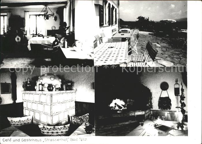 Bad Toelz Cafe und Gaestehaus Strasserhof Gaststube Kaminzimmer Terrasse