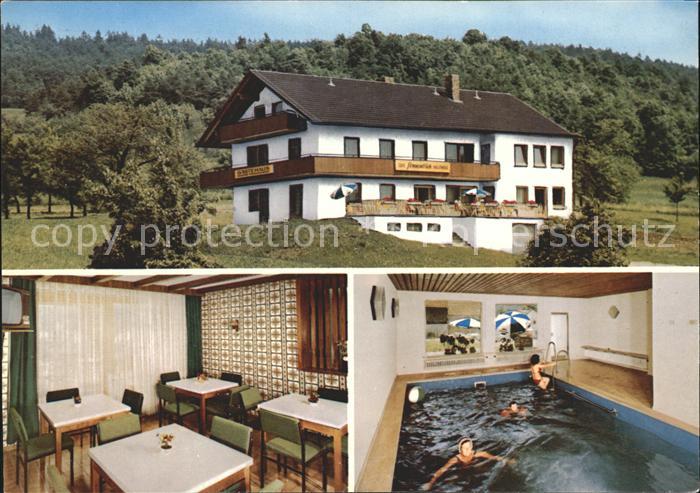 Schwabthal Cafe Pension Sonnenblick Gaststube Hallenbad
