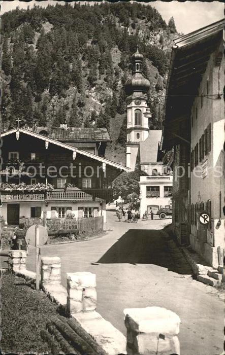 Reit Winkl Dorfpartie Kirche Hoehenluftkurort