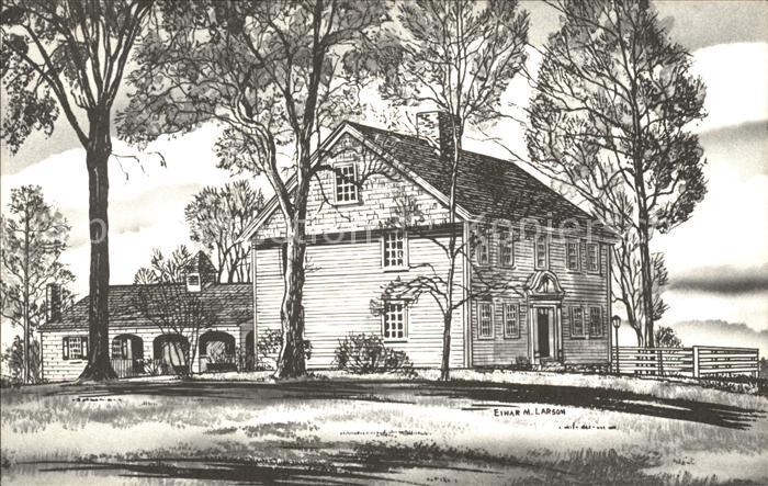 Stratford Connecticut Captain David Judson House anno 1723 Mitchell Museum Drawi