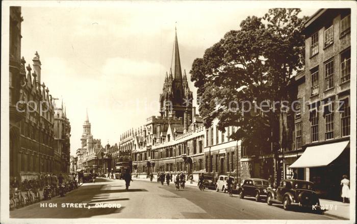 Oxford Oxfordshire High Street Valentines Card