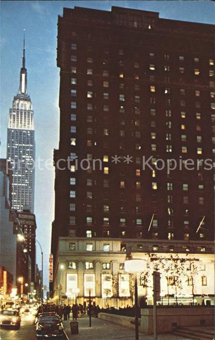 New York City Statler Hilton Hotel Empire State Building Skyscraper
