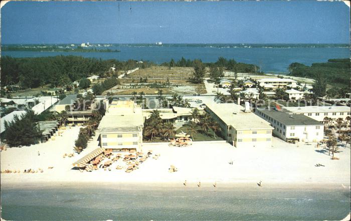 Sarasota Lido Biltmore Hotel Beach Gulf of Mexico aerial view