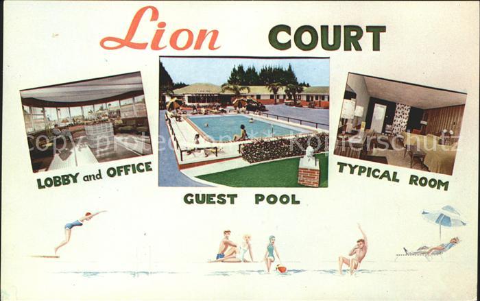 St Augustine Lion Motor Court Lobby Office Swimming Pool