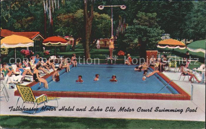 Tallahassee Motor Hotel and Lake Ella Motor Court Swimming Pool